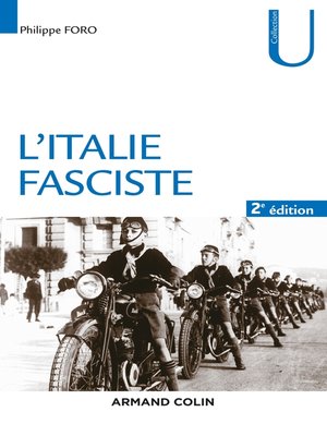 cover image of L'Italie fasciste 2e éd.